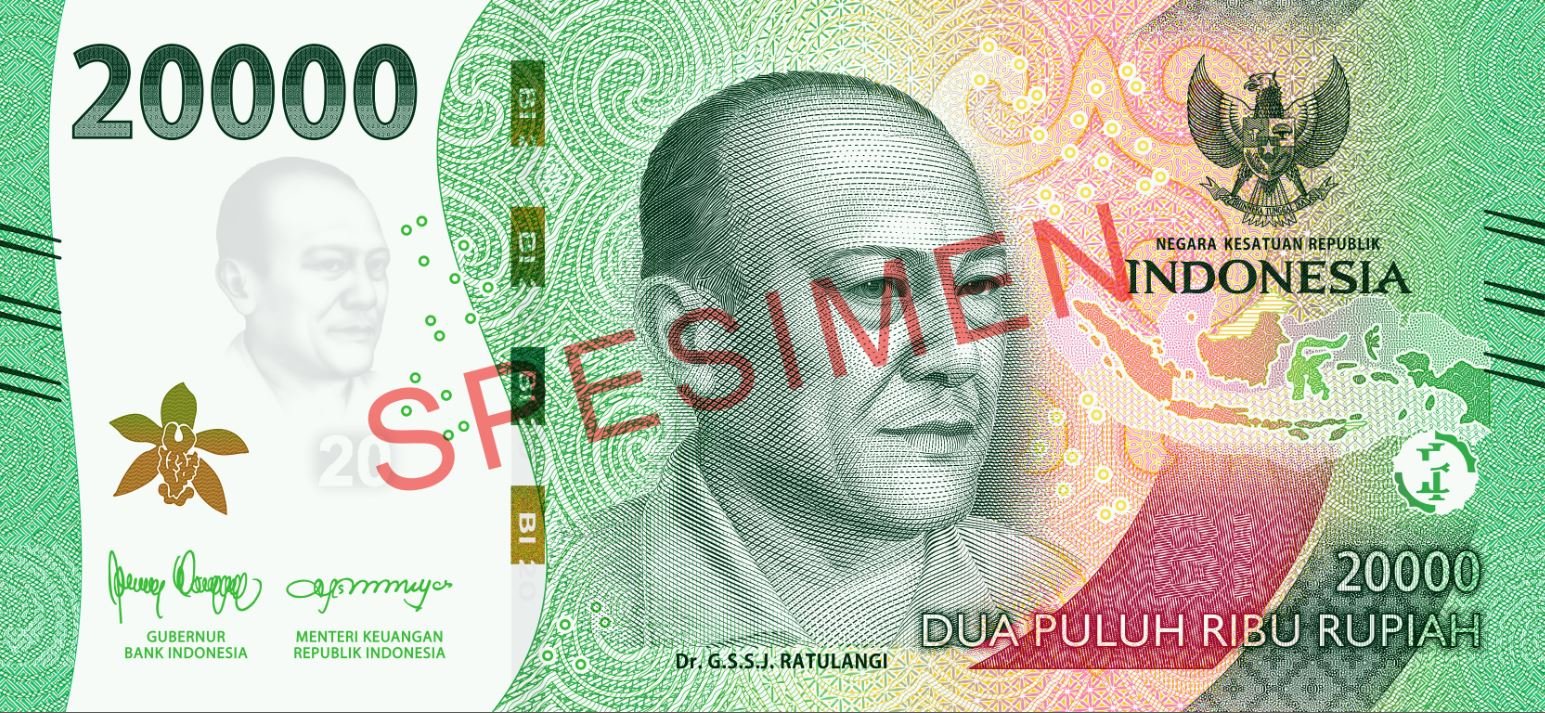 Spesimen Rupiah Emisi 2022 Pecahan ke-4